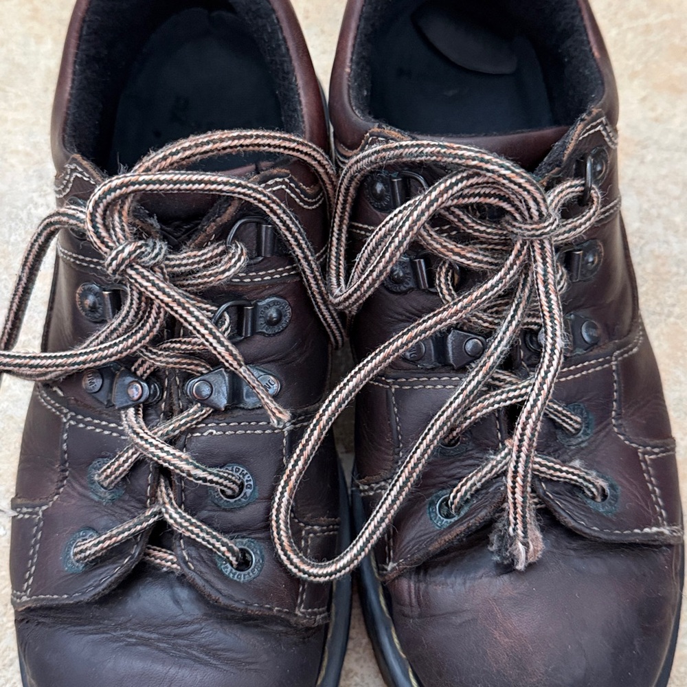 Dr Martens 8B68 Chunky Brown Leather Lace Up Oxfords sz 8 men’s! - Picture 4 of 4